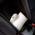 Albino Snake Print Car Center Console Cover