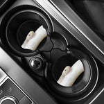 Albino Snake Print Car Coasters