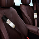 Albino Snake Print Car Seat Belt Covers
