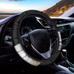 Albino Snake Print Car Steering Wheel Cover