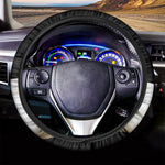 Albino Snake Print Car Steering Wheel Cover