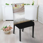 Albino Snake Print Dining Chair Slipcover