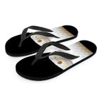 Albino Snake Print Flip Flops