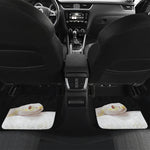 Albino Snake Print Front and Back Car Floor Mats
