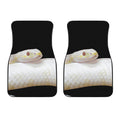 Albino Snake Print Front Car Floor Mats