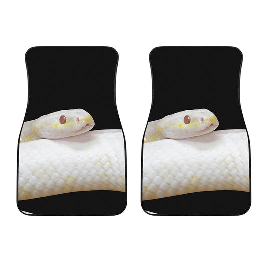 Albino Snake Print Front Car Floor Mats