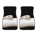 Albino Snake Print Front Car Floor Mats