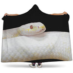 Albino Snake Print Hooded Blanket