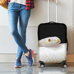 Albino Snake Print Luggage Cover