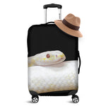 Albino Snake Print Luggage Cover