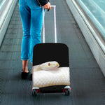 Albino Snake Print Luggage Cover