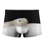Albino Snake Print Men's Boxer Briefs