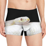 Albino Snake Print Men's Boxer Briefs