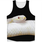 Albino Snake Print Men's Tank Top