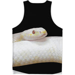 Albino Snake Print Men's Tank Top