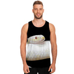 Albino Snake Print Men's Tank Top