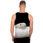 Albino Snake Print Men's Tank Top