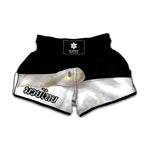 Albino Snake Print Muay Thai Boxing Shorts