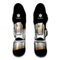 Albino Snake Print Muay Thai Shin Guards