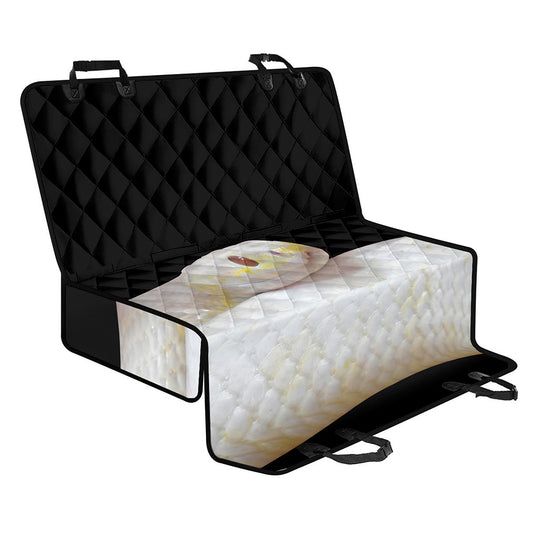 Albino Snake Print Pet Car Back Seat Cover
