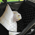 Albino Snake Print Pet Car Back Seat Cover