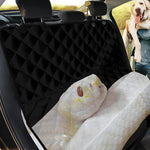 Albino Snake Print Pet Car Back Seat Cover