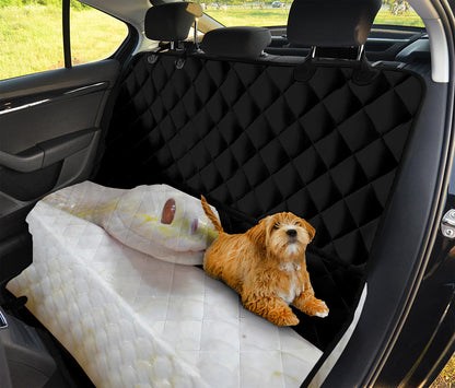 Albino Snake Print Pet Car Back Seat Cover