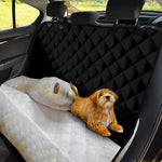 Albino Snake Print Pet Car Back Seat Cover