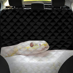 Albino Snake Print Pet Car Back Seat Cover