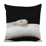 Albino Snake Print Pillow Cover