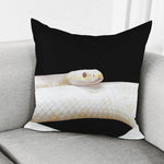 Albino Snake Print Pillow Cover