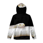 Albino Snake Print Pullover Hoodie