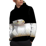 Albino Snake Print Pullover Hoodie