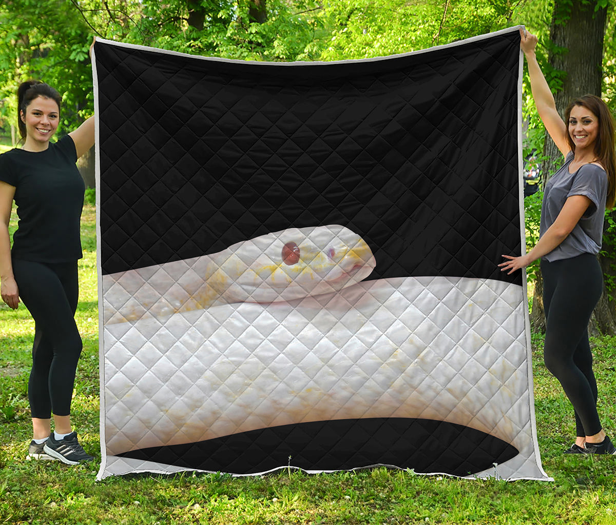 Albino Snake Print Quilt