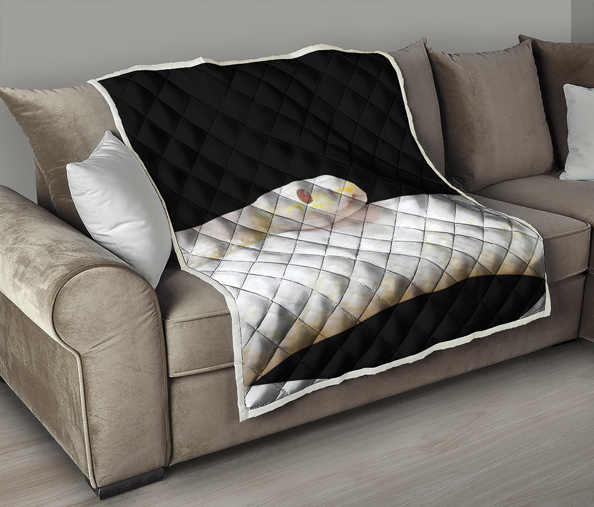 Albino Snake Print Quilt