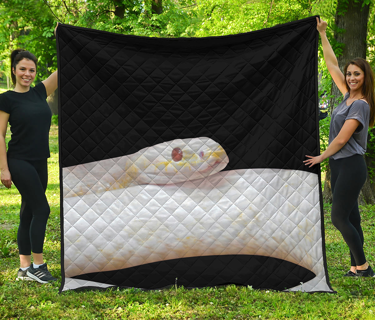 Albino Snake Print Quilt