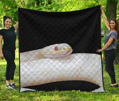 Albino Snake Print Quilt