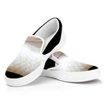 Albino Snake Print White Slip On Shoes