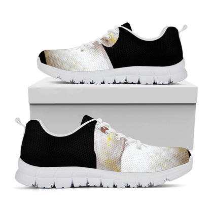 Albino Snake Print White Sneakers