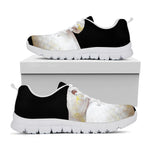 Albino Snake Print White Sneakers