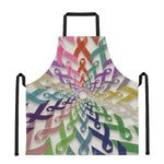 All Cancer Awareness Mandala Print Apron