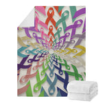 All Cancer Awareness Mandala Print Blanket