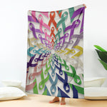 All Cancer Awareness Mandala Print Blanket