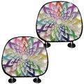 All Cancer Awareness Mandala Print Car Headrest Covers