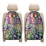 All Cancer Awareness Mandala Print Car Seat Organizers