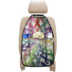 All Cancer Awareness Mandala Print Car Seat Organizers