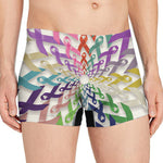 All Cancer Awareness Mandala Print Men's Boxer Briefs