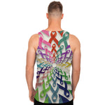 All Cancer Awareness Mandala Print Men's Tank Top