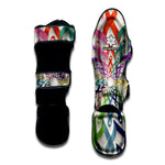 All Cancer Awareness Mandala Print Muay Thai Shin Guard