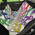 All Cancer Awareness Mandala Print Pet Car Back Seat Cover